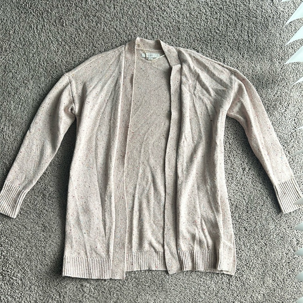 Loft cardigan speckled cream sm